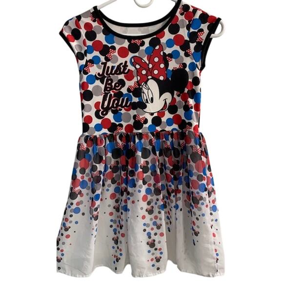 Disney Minnie Mouse "Just Be You" Fit-and-Flare Dress - Large (10-12) - Picture 1 of 5